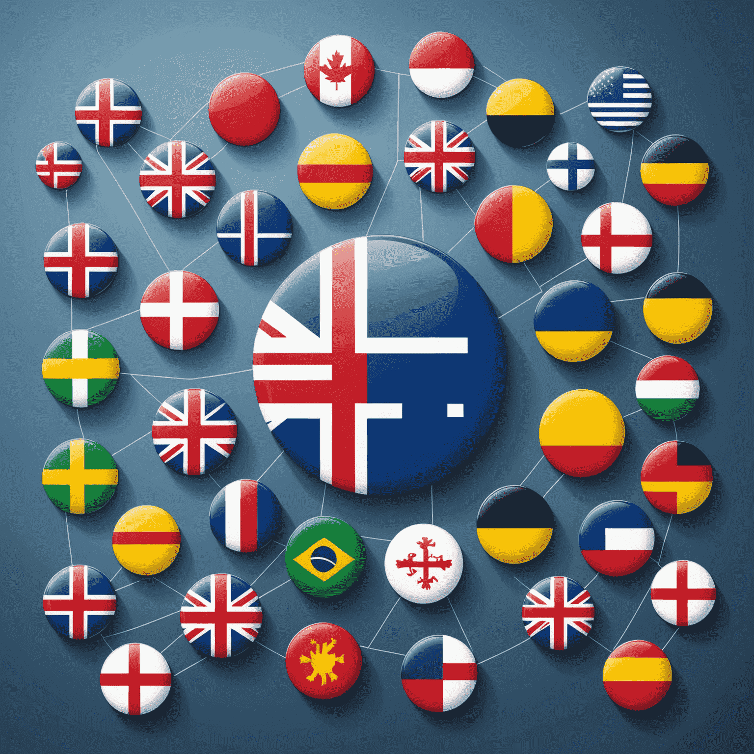 Illustration of diverse Nordic investment opportunities, showing various industry sectors and Nordic countries' flags